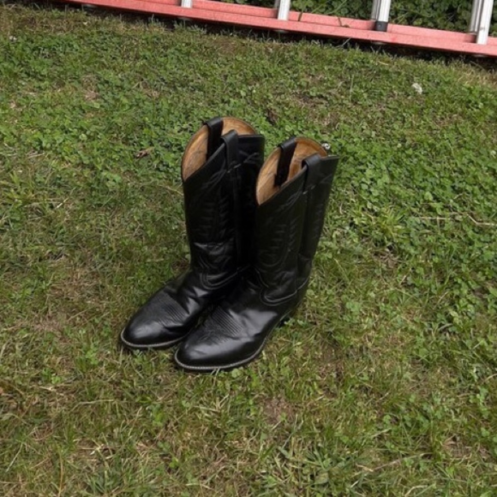 Black cowboy boots!
